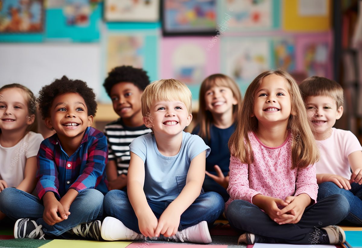 Children in a classroom
